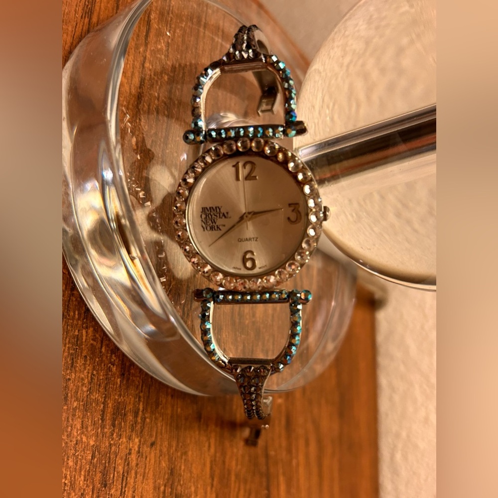 Elegant Silver and Black Women's Watch